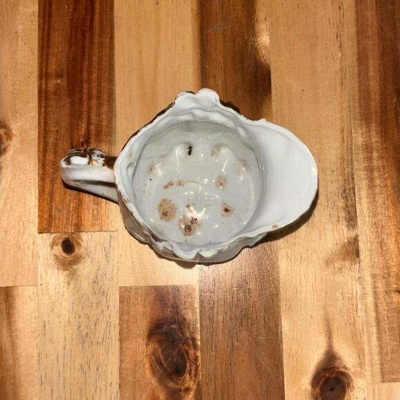 Small Porcelain Victorian Edwardian Little Creamer Pitcher Dog Theme - Picture 6 of 8